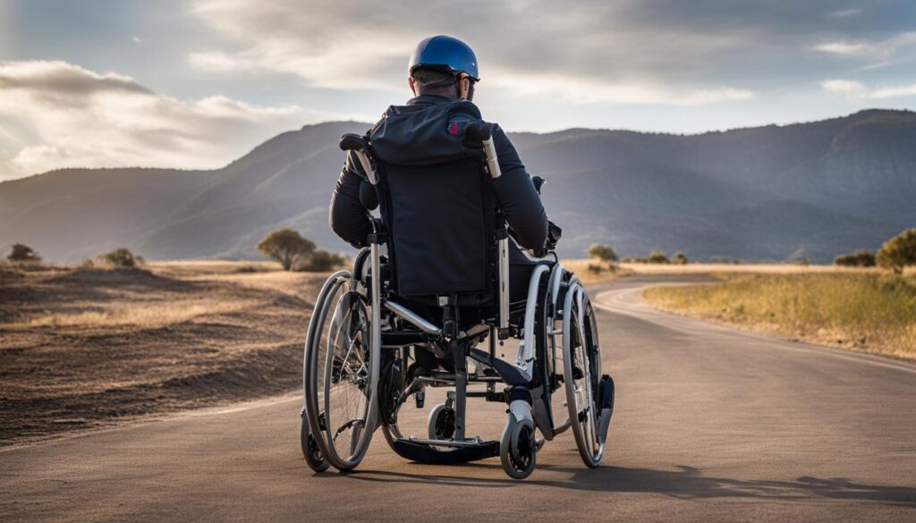 超輕輪椅使用者的義肢使用