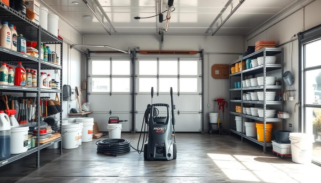 洗車準備工作場所