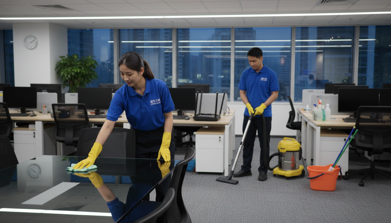 Read more about the article 寫字樓清潔服務對辦公室可持續發展貢獻